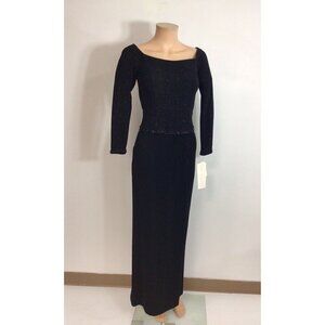 Scott McClintock Sequin Gown Dress Womens 4 New
